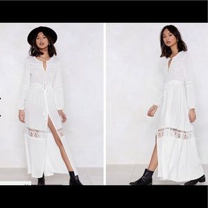 Nasty Gal A Case of You Crochet Dress - S